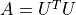A=U^TU