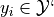 y_i \in \mathcal{Y}`